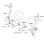 Diagram for Hyundai Elantra Seat Belt - 88810-3Y000-YDA
