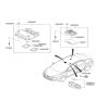 Diagram for 2011 Hyundai Elantra Dome Light - 92800-3X150-YDA