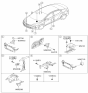 Diagram for Hyundai Elantra Air Bag Control Module - 95910-3Y000
