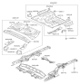 Diagram for Hyundai Elantra Rear Crossmember - 65630-3X010
