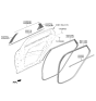 Diagram for 2024 Hyundai Tucson Door Seal - 83130-N9000