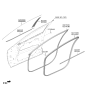Diagram for 2024 Hyundai Tucson Door Seal - 82140-N9000