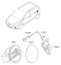 Diagram for Hyundai Elantra GT Fuel Door - 69510-G3000