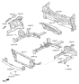 Diagram for Hyundai Radiator Support - 64101-G3000