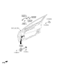 Diagram for 2020 Hyundai Elantra GT Door Handle - 82661-G3500