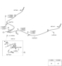 Diagram for Hyundai Elantra GT Parking Brake Cable - 59750-G3100