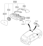 Diagram for 2018 Hyundai Elantra GT Car Mirror - 87620-G3250