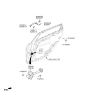Diagram for 2020 Hyundai Elantra GT Door Handle - 82651-G3010