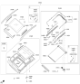 Diagram for 2018 Hyundai Elantra GT Sunroof - 81610-G3000