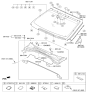 Diagram for 2016 Hyundai Santa Fe Sport Windshield - 86110-4Z002
