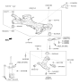 Diagram for 2024 Hyundai Palisade Control Arm Bushing - 54551-C5000