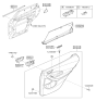 Diagram for 2013 Hyundai Santa Fe Sport Power Window Switch - 93580-2W101