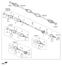 Diagram for Hyundai Santa Fe Sport CV Joint Boot - 49583-AN000