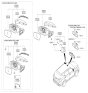 Diagram for Hyundai Car Mirror - 87620-4Z020