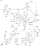 Diagram for Hyundai Santa Fe Sway Bar Link - 55250-2W000