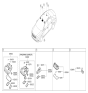 Diagram for Hyundai Sonata Dome Light - 92850-C1000-TRY