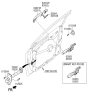 Diagram for Hyundai Sonata Door Check - 79380-C1010
