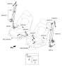 Diagram for Hyundai Sonata Seat Belt - 88810-C2000-TTX