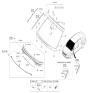 Diagram for 2015 Hyundai Sonata Weather Strip - 86430-C1000