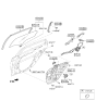 Diagram for Hyundai Sonata Window Run - 83540-C2000