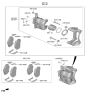 Diagram for 2024 Hyundai Kona Brake Caliper - 58130-BE000
