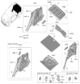 Diagram for Hyundai Ioniq 5 N Interior Light Bulb - 92620-D9000