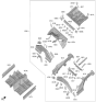Diagram for Hyundai Kona Floor Pan - 65100-BE250