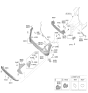 Diagram for 2025 Hyundai Kona Parking Assist Distance Sensor - 99310-BE300-TGX