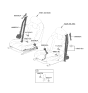 Diagram for 2026 Hyundai Elantra Seat Belt - 88810-AA500-TVN