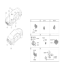 Diagram for Hyundai Elantra Air Bag Control Module - 95910-BY100