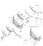 Diagram for Hyundai Elantra Air Deflector - 86591-AA000