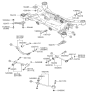 Diagram for Hyundai Equus Rear Crossmember - 55405-3N150
