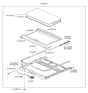 Diagram for 2010 Hyundai Equus Sunroof - 81600-3N710-SH