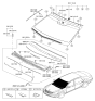 Diagram for 2011 Hyundai Equus Windshield - 86110-3N030