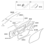 Diagram for 2010 Hyundai Equus Door Moldings - 82860-3N000