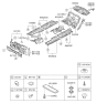 Diagram for Hyundai Equus Dash Panels - 84120-3N600