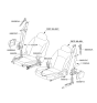 Diagram for 2011 Hyundai Equus Seat Belt - 88870-3N590-SH