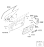 Diagram for 2010 Hyundai Equus Window Regulator - 82402-3N010