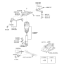 Diagram for Hyundai Equus Shock Absorber - 54605-3N517