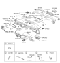 Diagram for 2010 Hyundai Equus Air Bag Control Module - 84530-3N600