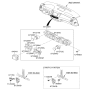 Diagram for 2010 Hyundai Equus A/C Switch - 97250-3N300