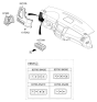 Diagram for 2010 Hyundai Equus Dimmer Switch - 93700-3N450-VM5