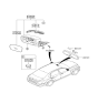 Diagram for 2010 Hyundai Equus Car Mirror - 87610-3N010