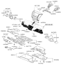 Diagram for Hyundai Glove Box - 84510-3N000-HZ