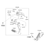 Diagram for 2012 Hyundai Genesis Brake Pedal - 32810-3M000
