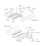 Diagram for Hyundai Equus Exhaust Heat Shield - 28525-3F060