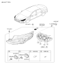 Diagram for Hyundai Sonata Headlight - 92102-C2500