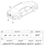 Diagram for 2019 Hyundai Sonata Emblem - 86326-C1500
