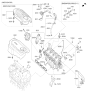 Diagram for Hyundai Santa Fe Crankcase Breather Hose - 26720-2GTA2
