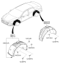 Diagram for Hyundai Sonata Wheelhouse - 86812-C2600